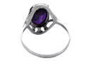 Artisanat vintage Anneau Alexandrite Argent sterling 925 vrc128s