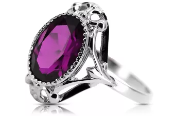 Sterling Silber 925 Amethyst Ring Vintage vrc128s