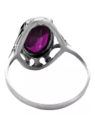 Ring Amethyst Sterling silver 925 Vintage craft vrc128s