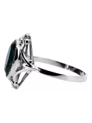 Sterling Silber 925 Aquamarin Ring Vintage Stil vrc128s