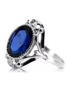 Ring Vintage Jewlery Sapphire Sterling silver 925 vrc128s