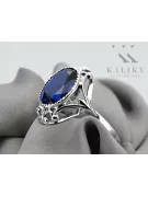 Ring Vintage Jewlery Sapphire Sterling silver 925 vrc128s