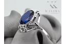 Vintage Ring Saphir Sterling Silber 925 vrc128s