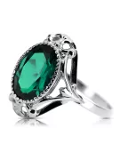 Sterling silver 925 Emerald Ring Vintage craft vrc128s