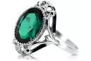 Sterling silver 925 Emerald Ring Vintage craft vrc128s