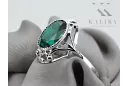 Sterling silver 925 Emerald Ring Vintage craft vrc128s