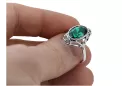 Ring Vintage Smaragd Sterling Silber 925 vrc128s