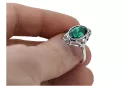 Sterling silver 925 Emerald Ring Vintage craft vrc128s