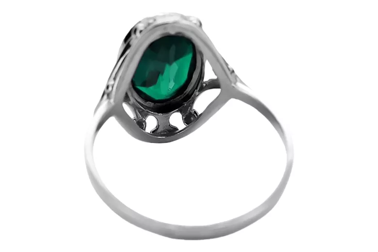 Sterling silver 925 Emerald Ring Vintage craft vrc128s