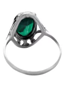 Sterling silver 925 Emerald Ring Vintage craft vrc128s