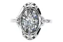 Anneau Artisanat vintage Zircon Argent sterling 925 vrc128s