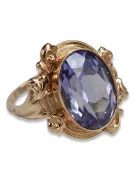 Originales Vintage-Roségold aus 14 Karat Alexandrit Ring Vintage vrc100r