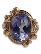 Or rose 14 carats vintage d'origine Alexandrite Anneau Bijoux vintage vrc100r