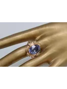 Originales Vintage-Roségold aus 14 Karat Alexandrit Ring Vintage vrc100r