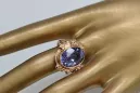 Originales Vintage-Roségold aus 14 Karat Alexandrit Ring Vintage vrc100r