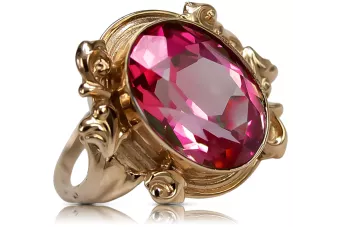 Ring Vintage Jewlery Ruby Original Vintage 14K Rose Gold vrc100r