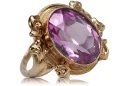 Original Vintage 14K Rose Gold Amethyst Ring Vintage style vrc100r