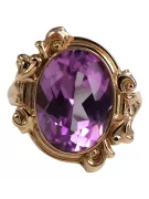 Original Vintage 14K Rose Gold Amethyst Ring Vintage style vrc100r