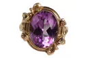 Original Vintage 14K Rose Gold Amethyst Ring Vintage style vrc100r