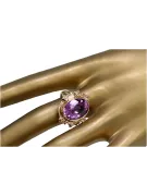 Original Vintage 14K Rose Gold Amethyst Ring Vintage style vrc100r