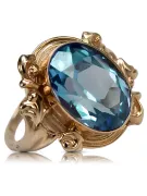 Original Vintage 14K Rose Gold Aquamarine Ring Vintage style vrc100r