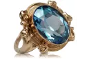 Original Vintage 14K Rose Gold Aquamarine Ring Vintage style vrc100r