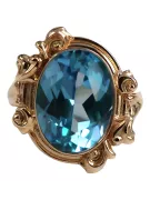 Original Vintage 14K Rose Gold Aquamarine Ring Vintage style vrc100r