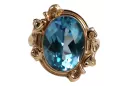 Original Vintage 14K Rose Gold Aquamarine Ring Vintage style vrc100r