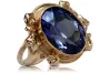 Ring Sapphire Original Vintage 14K Rose Gold Vintage style vrc100r