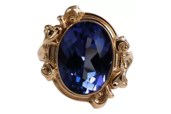Ring Vintage Saphir Originales Vintage-Roségold aus 14 Karat vrc100r