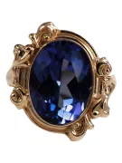 Ring Sapphire Original Vintage 14K Rose Gold Vintage style vrc100r