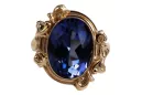 Ring Sapphire Original Vintage 14K Rose Gold Vintage style vrc100r