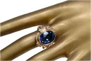 Ring Sapphire Original Vintage 14K Rose Gold Vintage style vrc100r