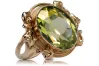Original Vintage 14K Rose Gold Yellow Peridot Ring Vintage style vrc100r
