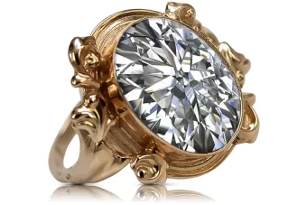 Ring vinobraní Cubic Zirconia Originální vinobraní 14K produkt s růžovým zlatem VRC100R