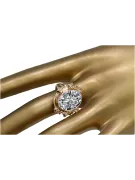 Zircon Original Vintage 14K Rose Gold Ring Vintage Jewlery vrc100r