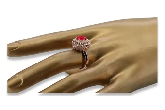 Original Vintage 14K Rose Gold Ruby Ring Vintage style vrc059r