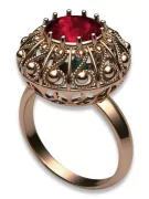 Original Vintage 14K Rose Gold Ruby Ring Vintage style vrc059r