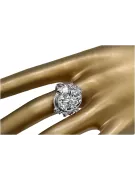 Ruso soviético rosa 14k 585 oro Alexandrite Ruby Esmeralda anillo Zircon vrc100