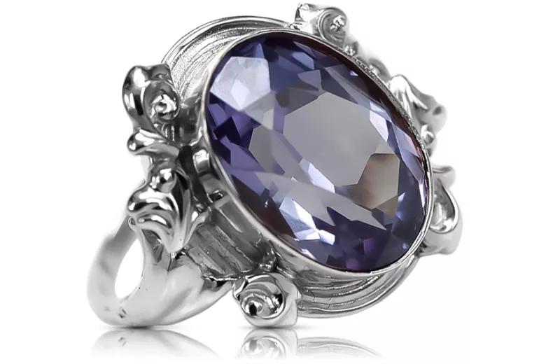 Anneau Alexandrite Argent sterling 925 Vintage vrc100s