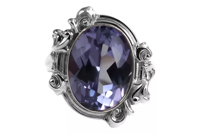 Anneau Alexandrite Argent sterling 925 Vintage vrc100s