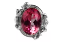 Vintage Ruby Ring 925 Silver VRC100S Російський радянський старовинний стиль арт-деко