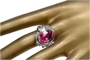 Vintage Ruby Inel 925 Silver VRC100s Rusul Soviet Vintage Art Deco Style