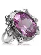 Ring Vintage Jewlery Amethyst Sterling silver 925 vrc100s