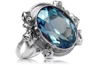 Aquamarine Ring 925 Silver vinobraní VRC100S Style