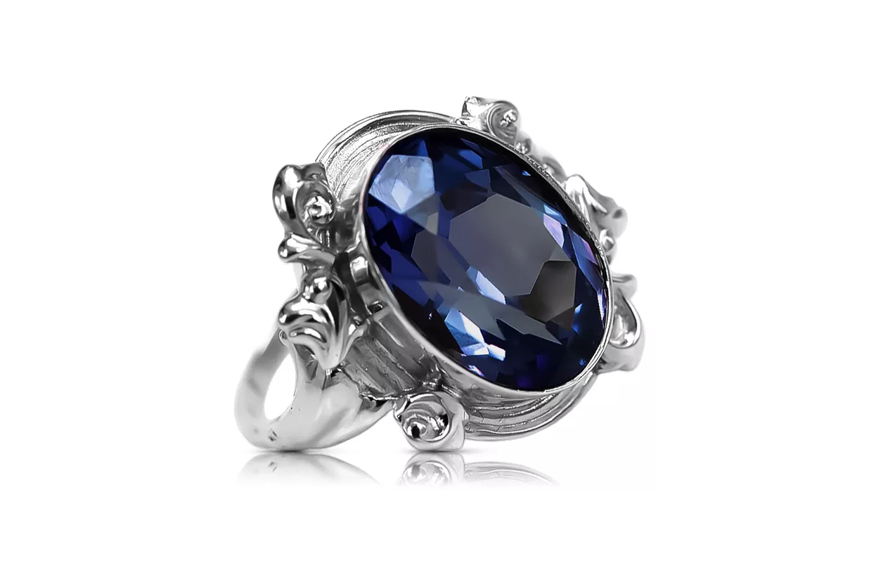 Ring Sapphire Sterling silver 925 Vintage craft vrc100s Ring Sapphire Sterling silver 925 Vintage craft vrc100s