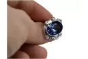 Ring Sapphire Sterling silver 925 Vintage craft vrc100s