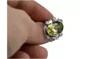 Anillo Peridoto amarillo Plata de ley 925 Estilo vintage vrc100s