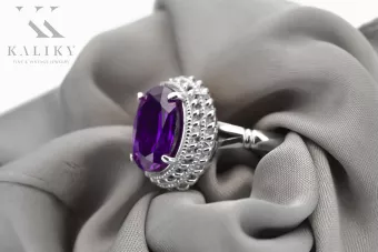Inel sovietic rusesc din aur 585 trandafir 14k alexandrit rubin smarald safir zircon vrc014