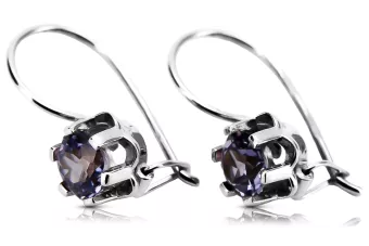 Vintage silver 925 Alexandrite earrings vec019s Vintage Russian Soviet style